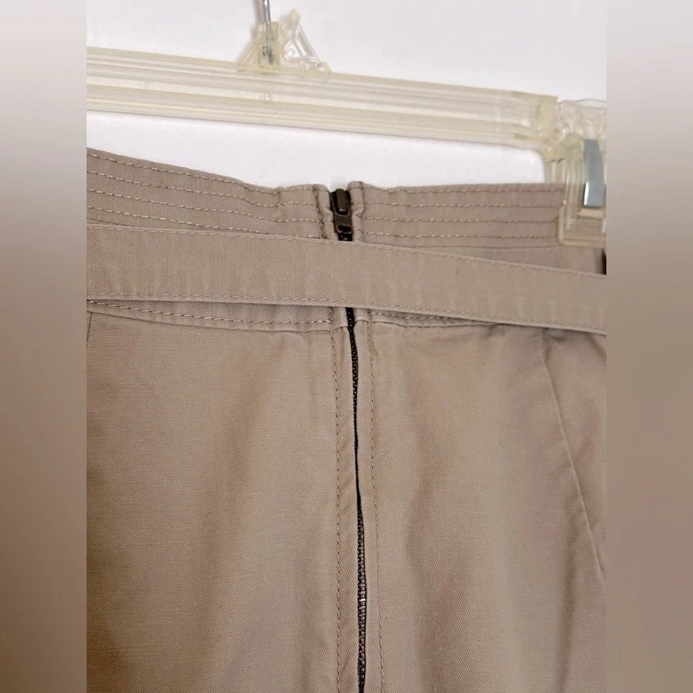 GAP A-Line Utility Skirt in Iconic Khaki with Tie Belt – Size 6 - Picture 6 of 9